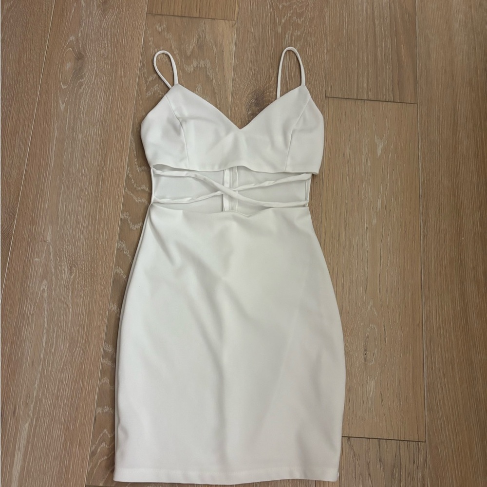 Windsor White Strappy Mini Dress